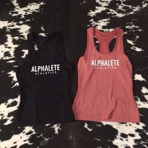 Lot of two Alphalete tank tops